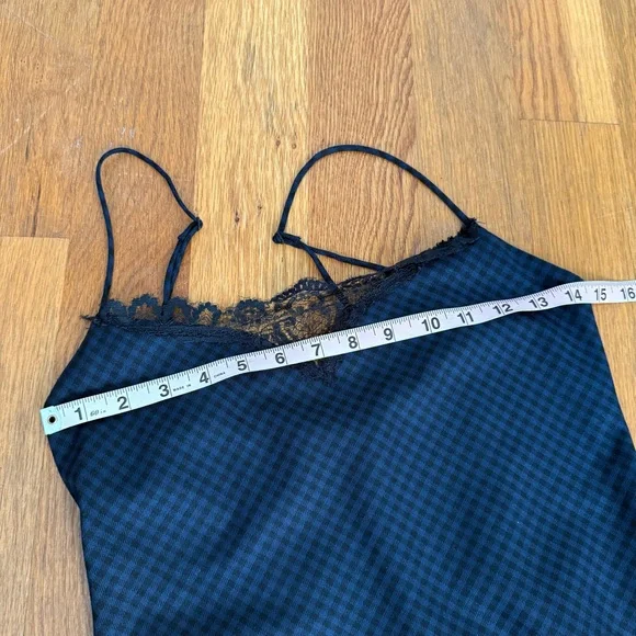 Zara Navy and Black Lace Trim Babydoll Dress - S - Picture 3 of 6